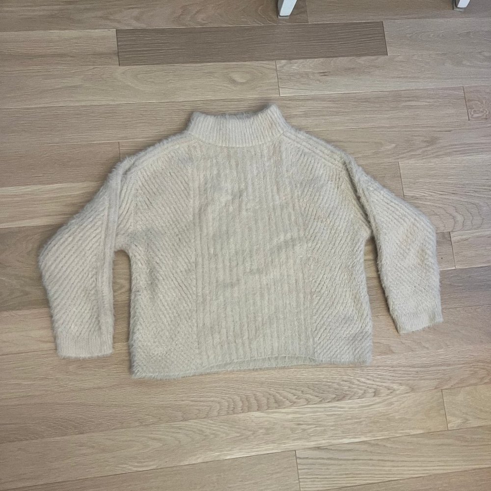 Cream Lou & Grey mockneck sweater